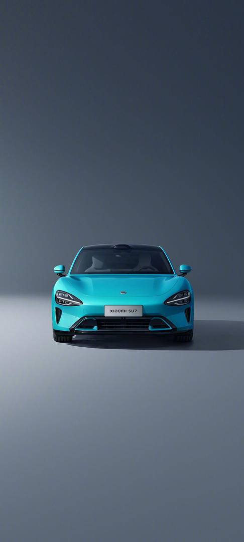 蓝色小米SU7